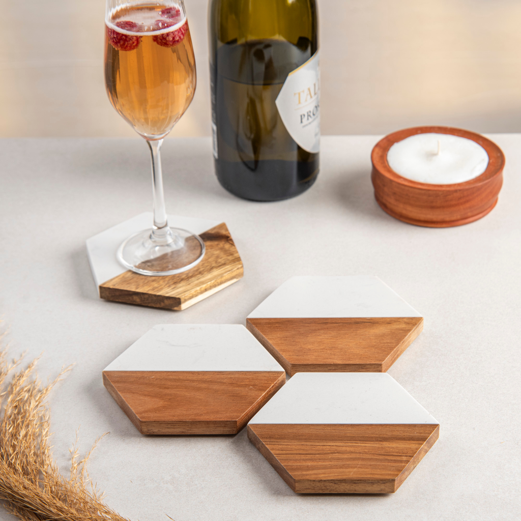 Personalized Cutting Board & 4 Coasters Set – Custom Acacia & Marble Charcuterie Boards, Weddings, Housewarmings, New Home Owners, Anniversary, Bridal Showers, Couples, Mother’s Day Gifts for Women
